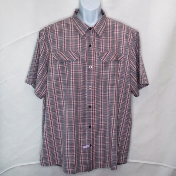 Wrangler All Terrain Gear ATG Button Down Shirt Mens XXL 2XL Short Sleeve UU15X - Picture 1 of 5